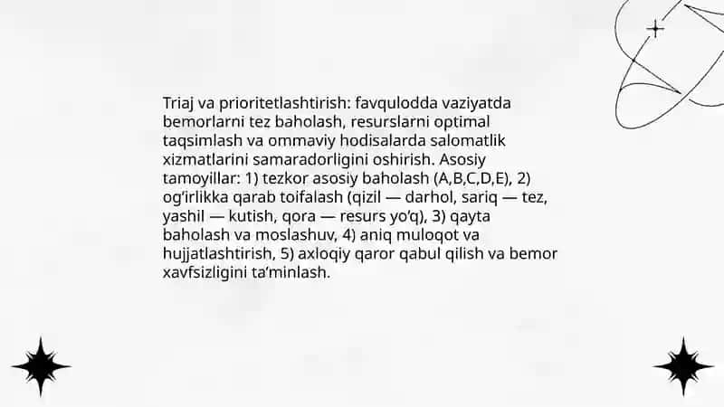 Krizis holatidagi bemorlarni parvarish qilish 4