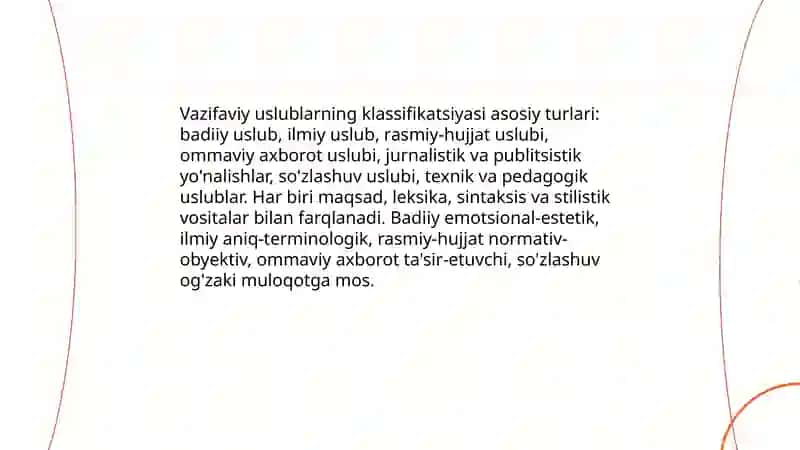 Tilning vazifaviy uslublari 4