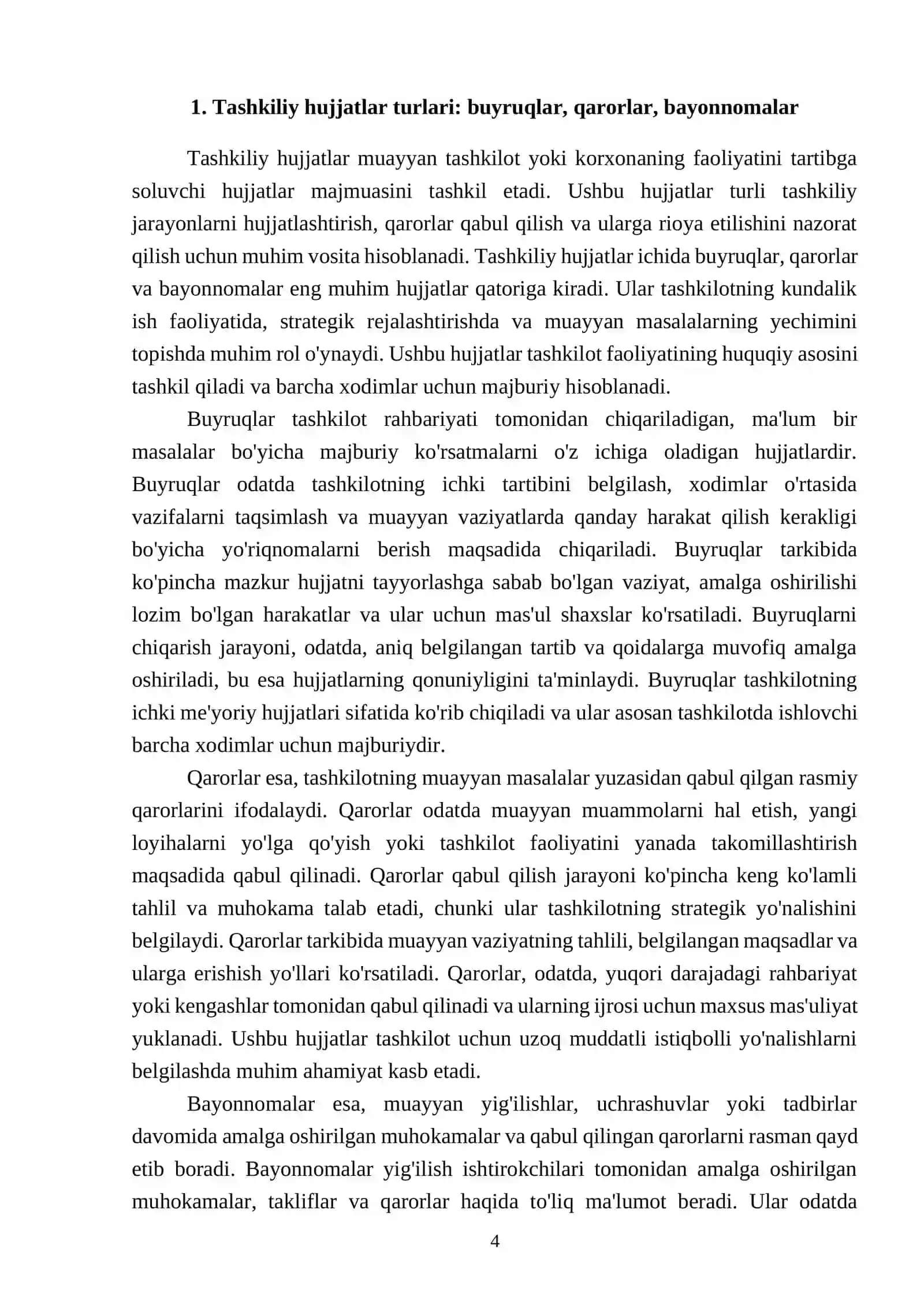 Tashkiliy hujjatlar 4