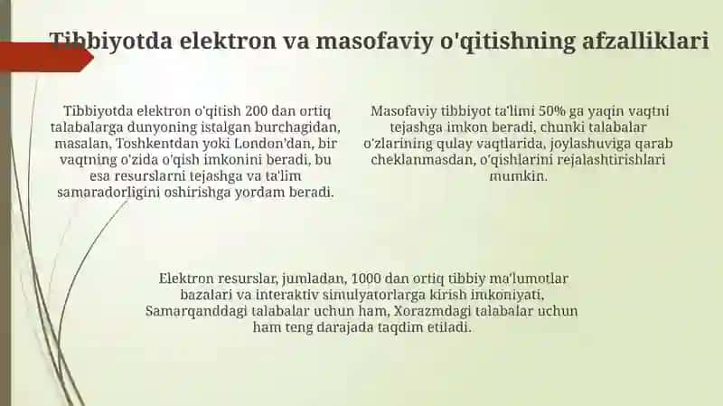 Masofaviy Tibbiy Ta'lim 4