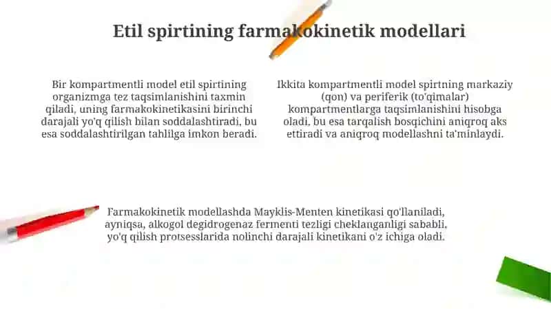 Etil spirtining farmakokinetikasi 4