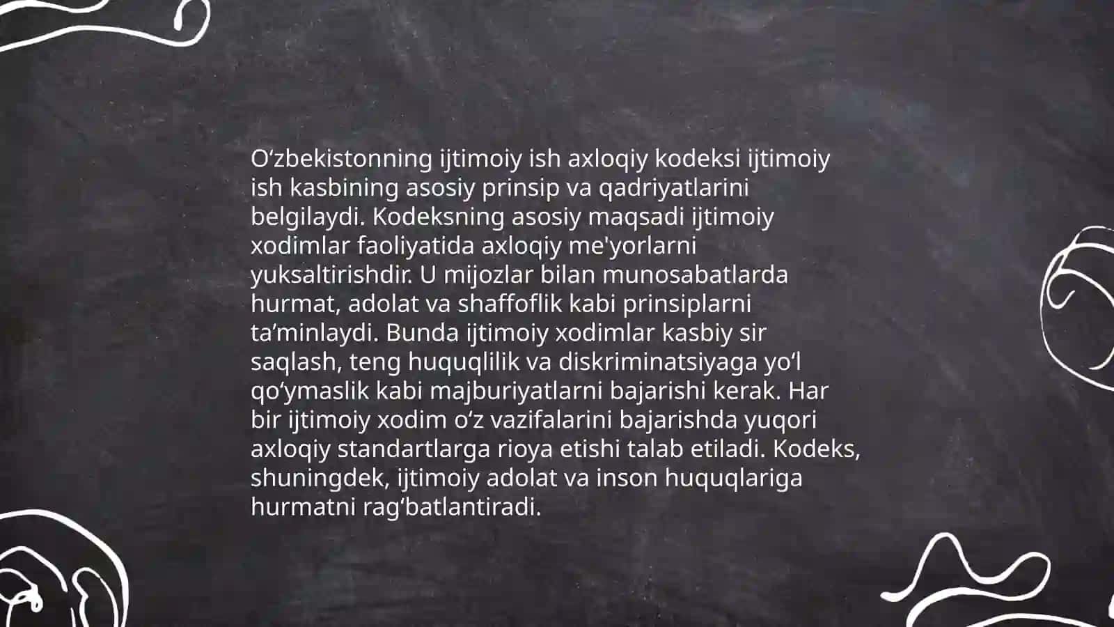 Turli davlatlarning ijtimoiy ish axloqiy kodekislari 4