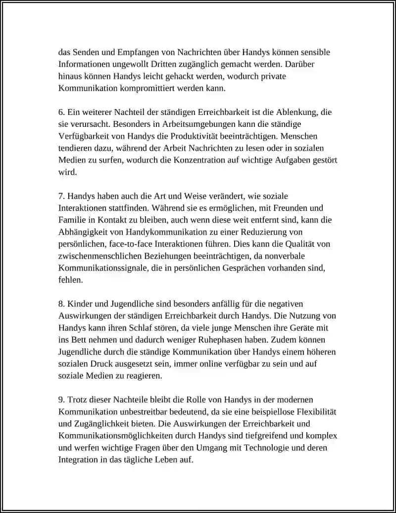 VORTEILE UND NACHTEILE DES HANDYS 4
