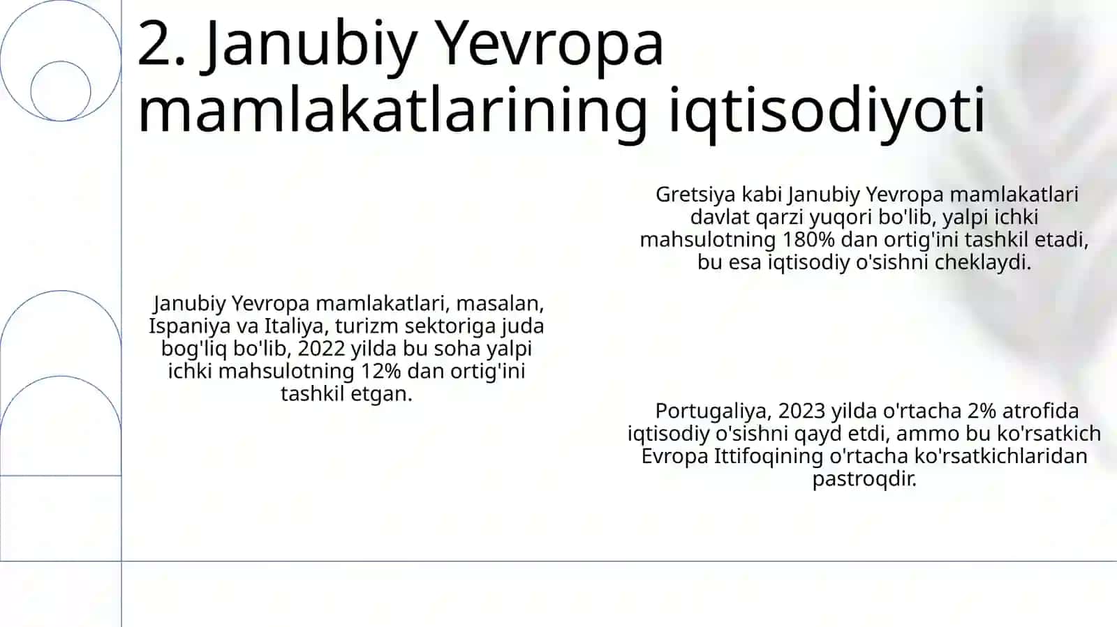 Janubiy Yevropa davlatlarin 4