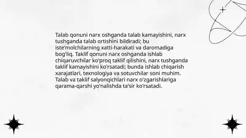 Talab va taklifni farqi 4