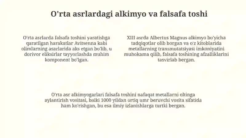 Alkimyoning rivojlanishi Yevropada 4