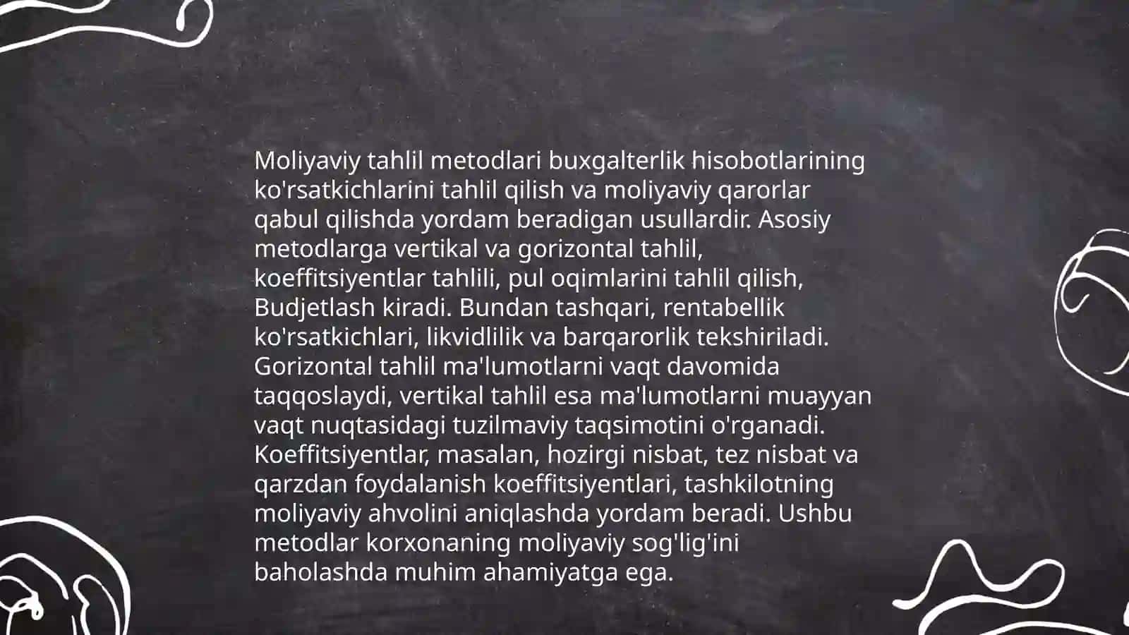 Moliyaviy taxlilning turlari 4