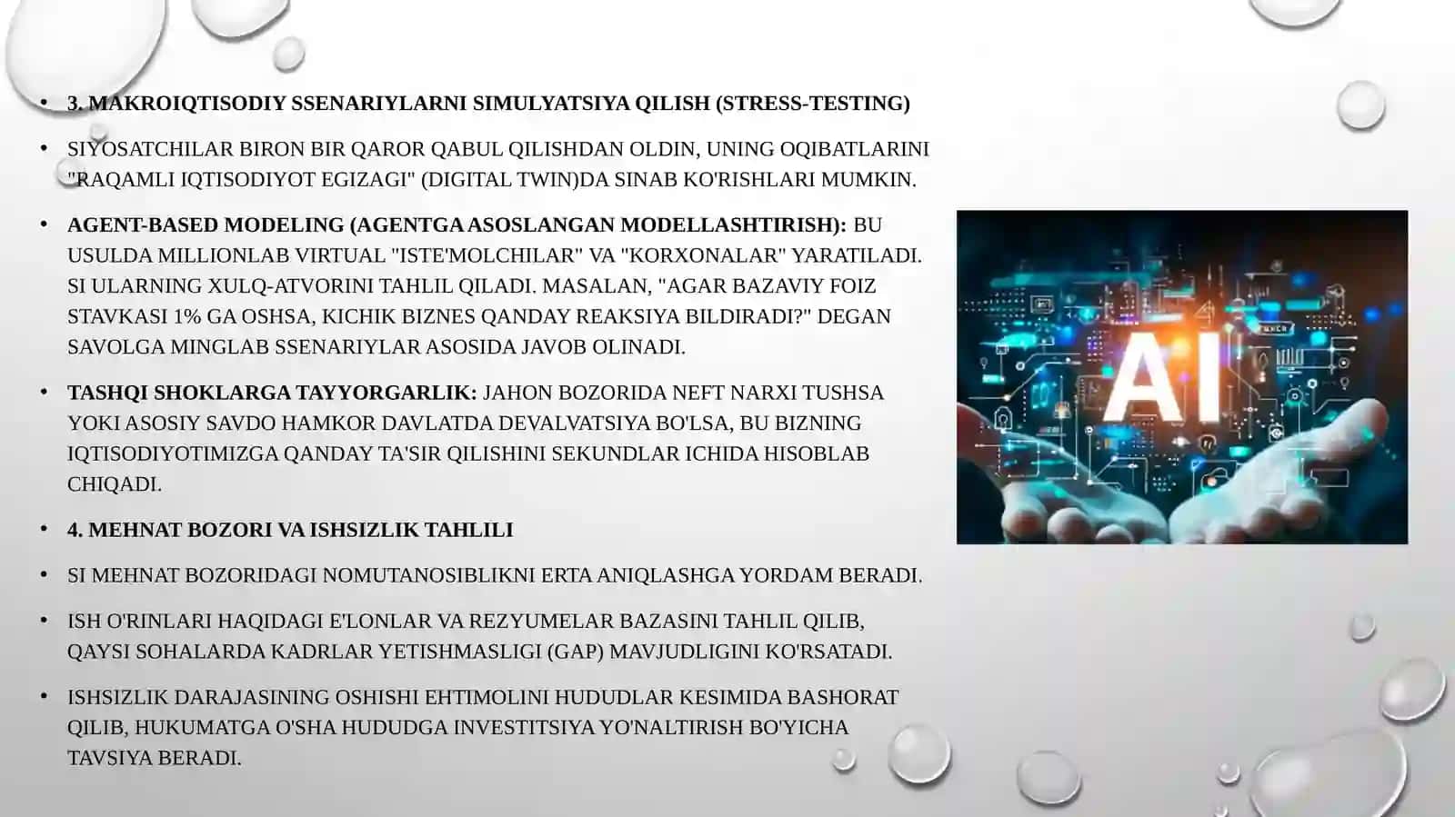 Iqtisodiy siyosatni ishlab chiqishda sun’iy intellektdan qanday foydalanish mumkin? 4