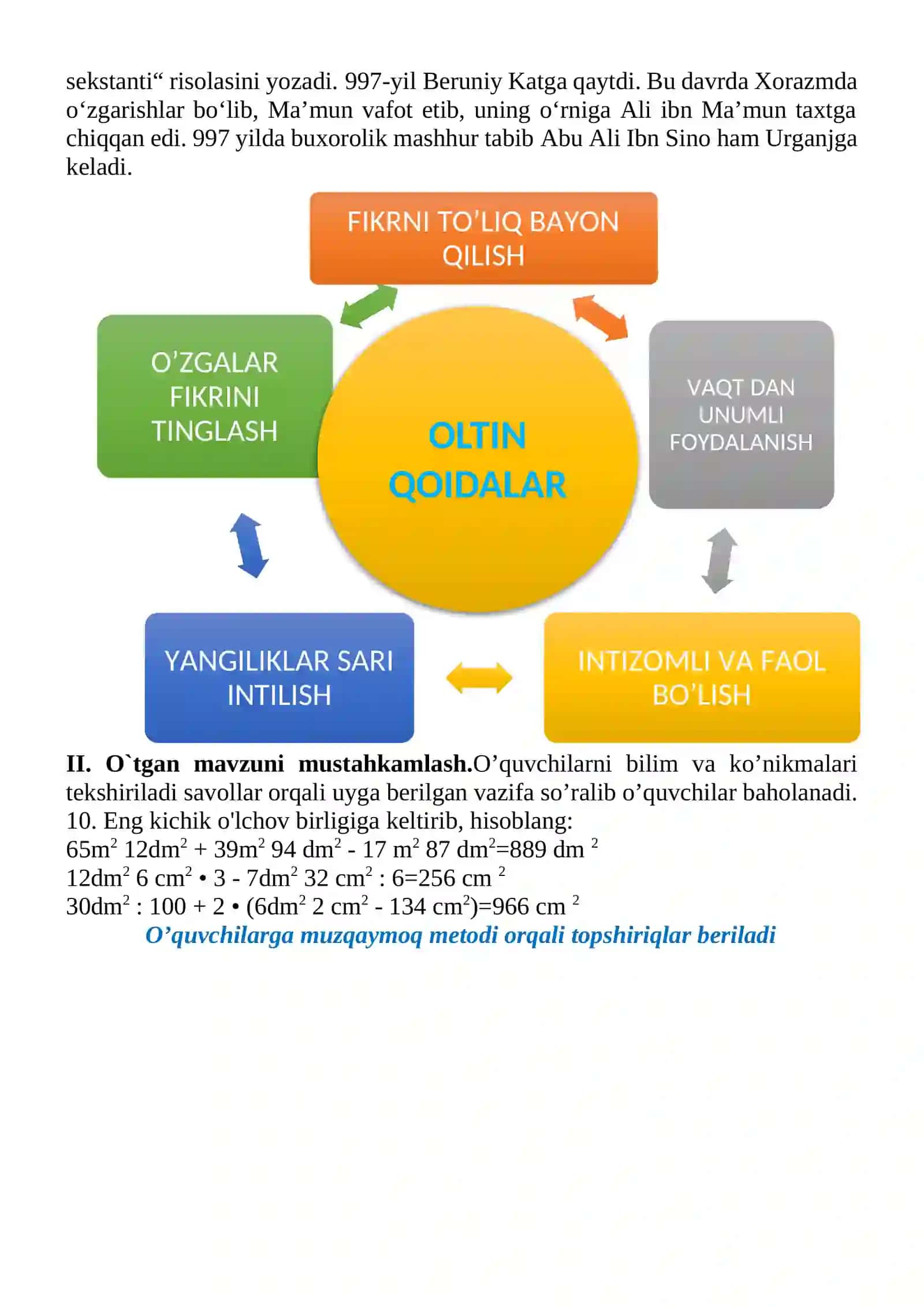 Harakat va tezlik mavzusida 3-sinf Matematika fanidan dars ishlanmasi 4