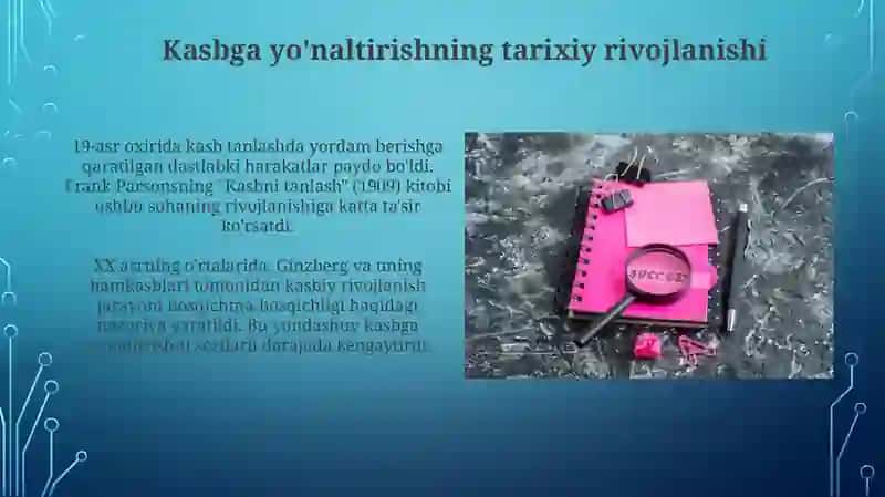 Kasb -hunarga yoʻnaltirish fanining maqsad va vazifalari 4