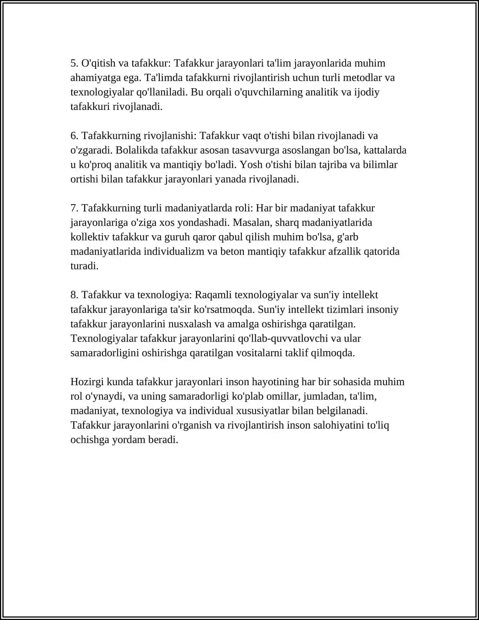 TAFAKKUR BORASIDAGI PISIXALOGIK NAZARIYALAR 4