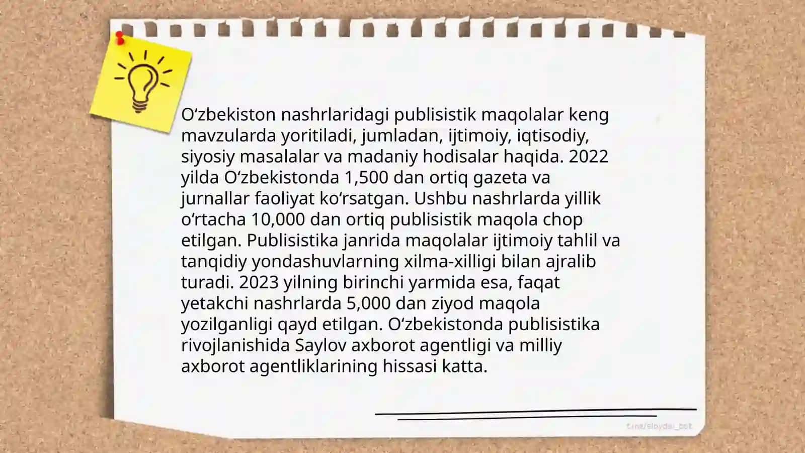 Publisistik janrdagi maqolalar tahlili 4