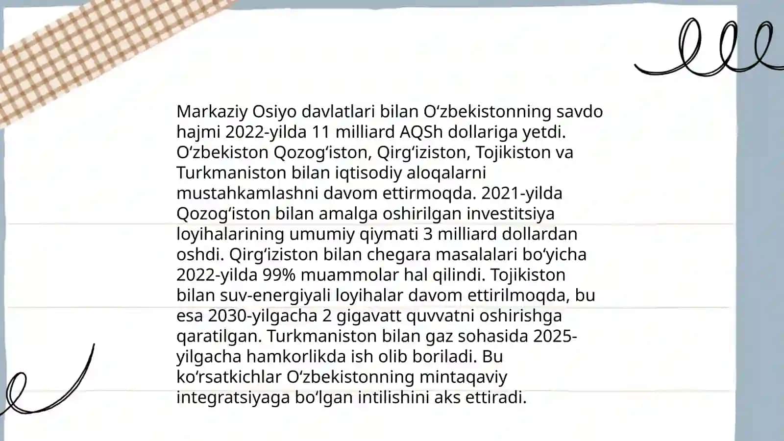 O'zbekistonning mintaqadagi geosiyosiy va geoiqtisodiy o‘rni 4