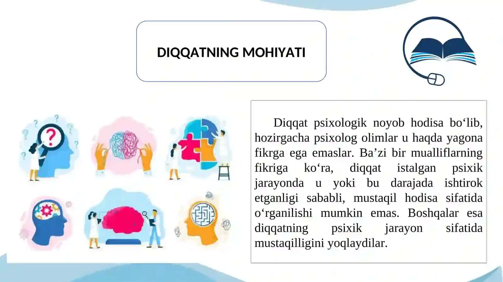 Bilish jarayonlarining qisqacha tasnifi 4