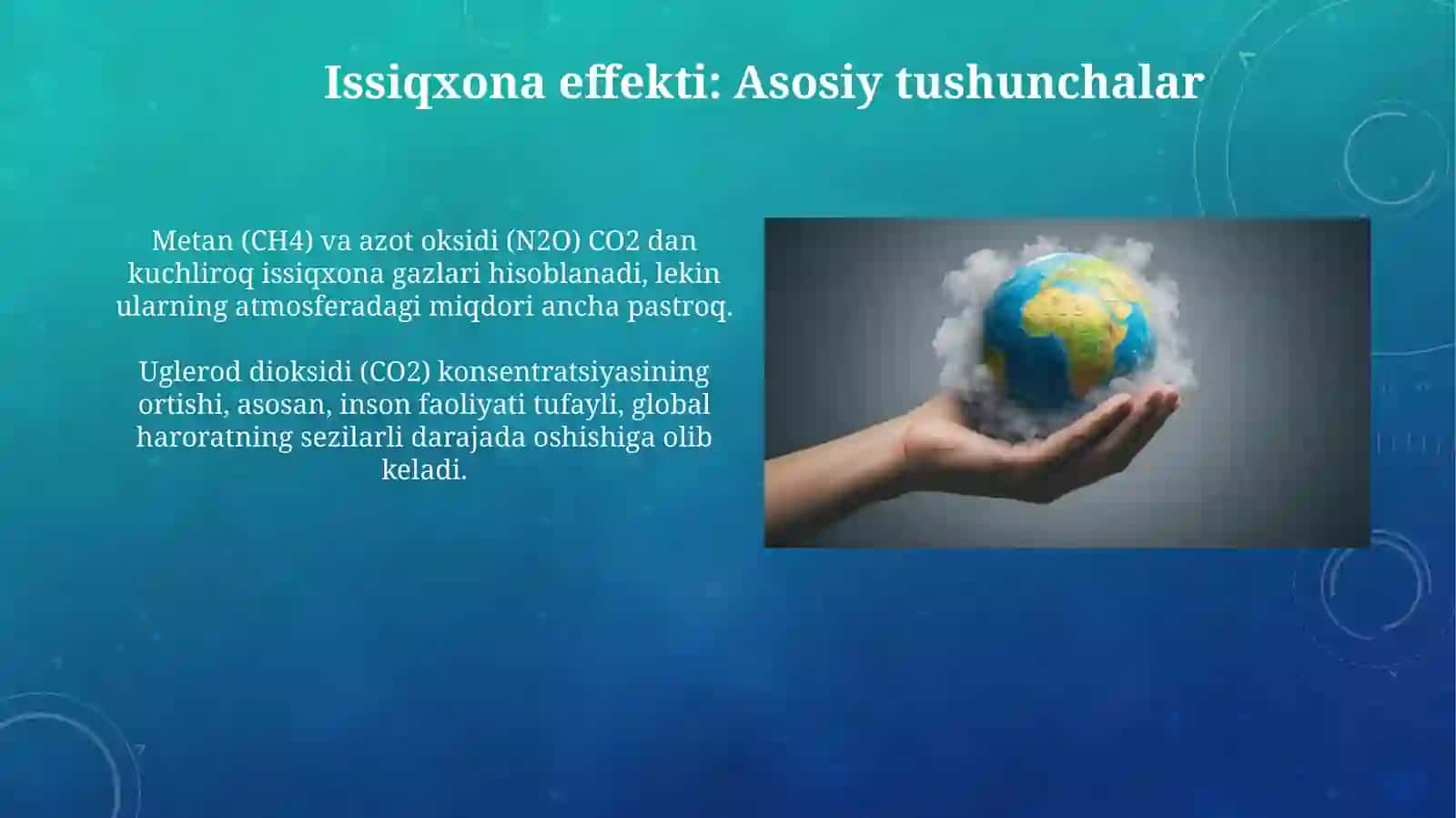 Issiqxona effekti"muommosi 4