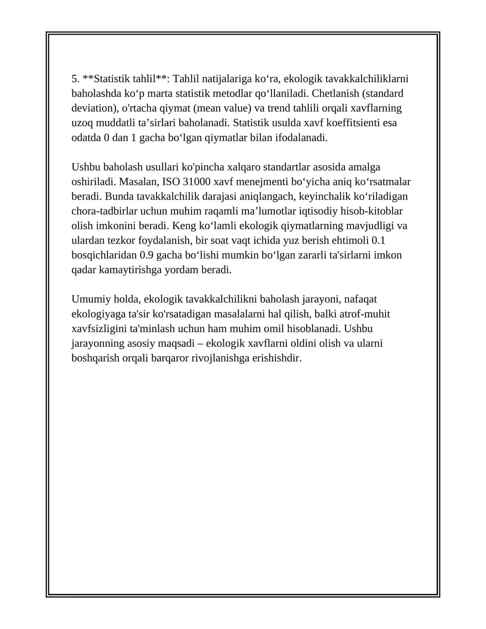 EKOLOGIK TAVAKKALCHILIKNI BOSHQARISH VA IQTISODIY MODELLAR 4