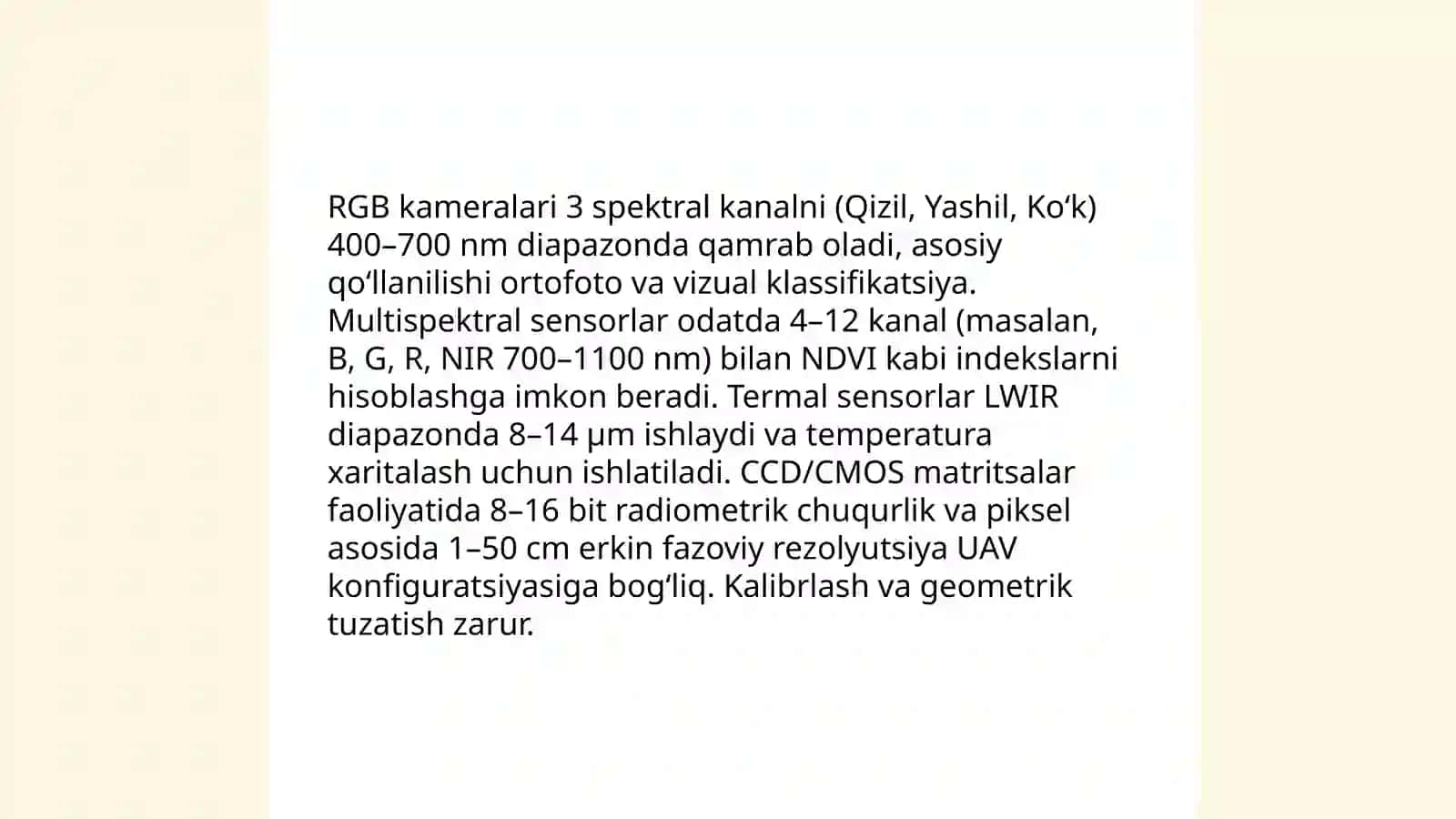Raqamli fotogrammetriya asoslari va terminologiyasi 4