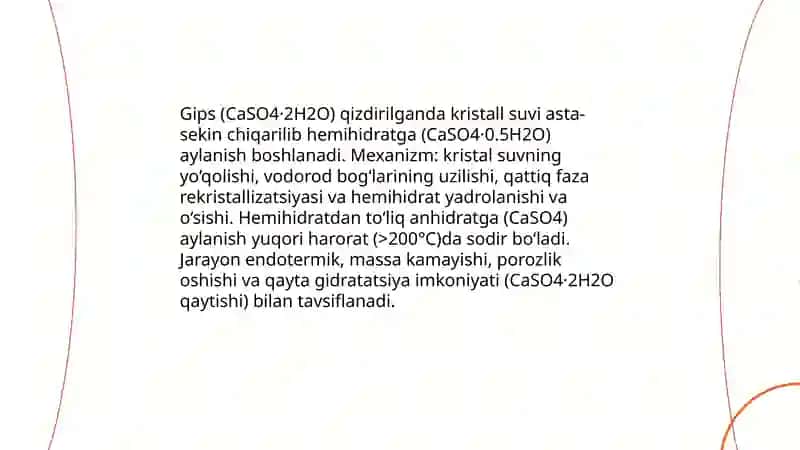 Gips kuydirish. Qurutishning mohiyati 4