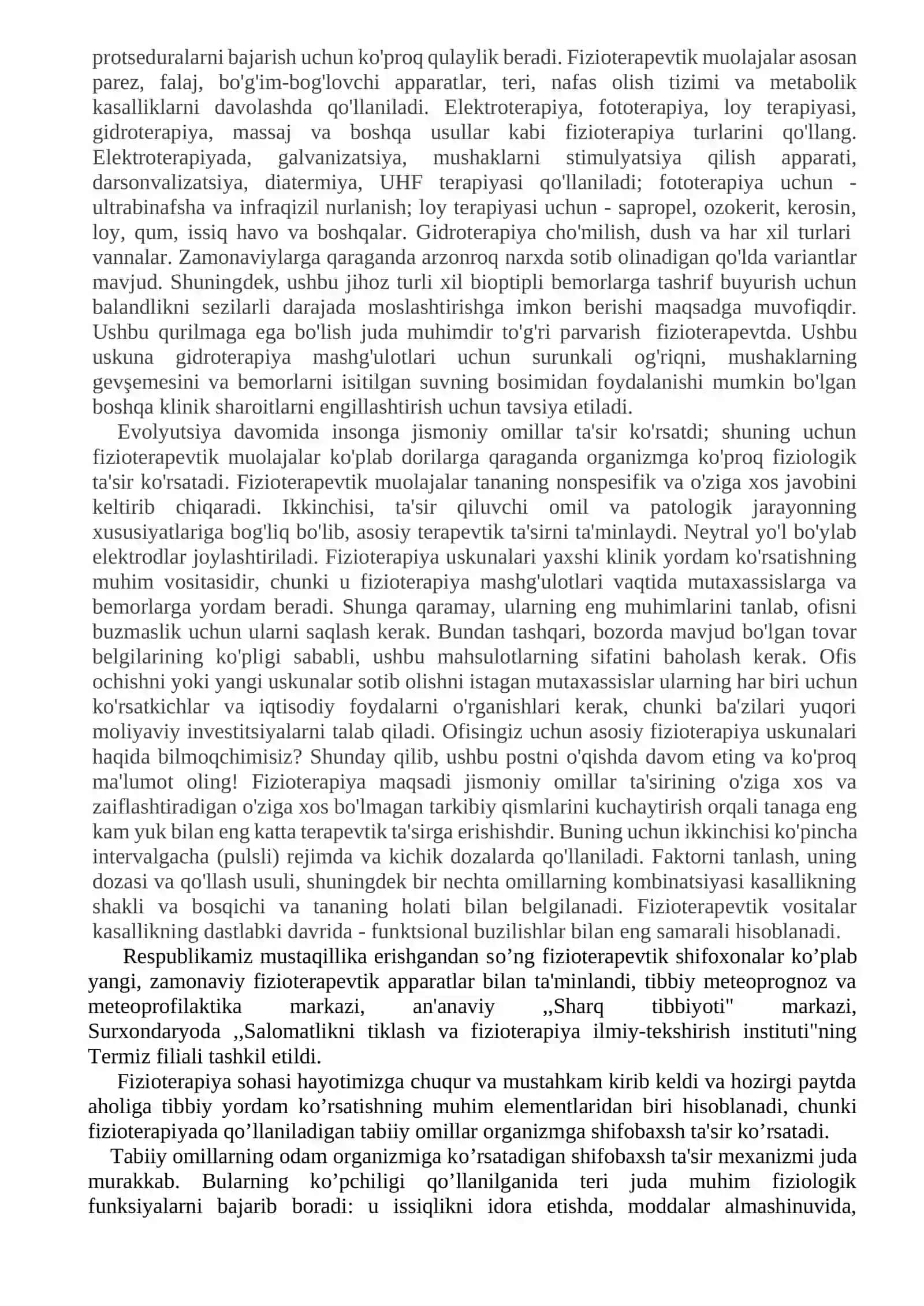 Kirish. Fiziotеrapiya fani haqida tushuncha 4