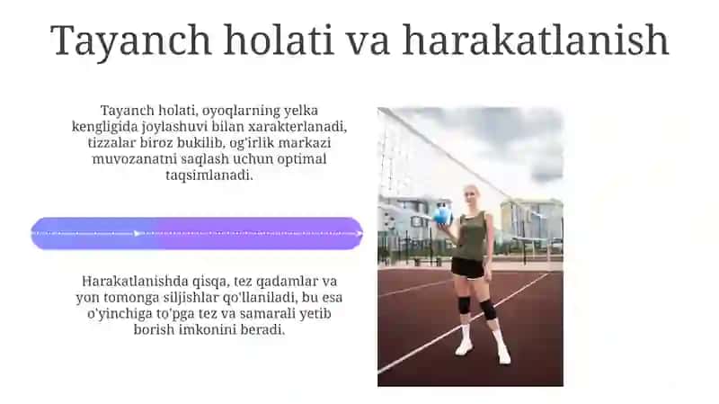 Voleybol oʻyin texnikasi 4