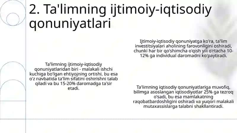 Talim qonuniyatlari 4