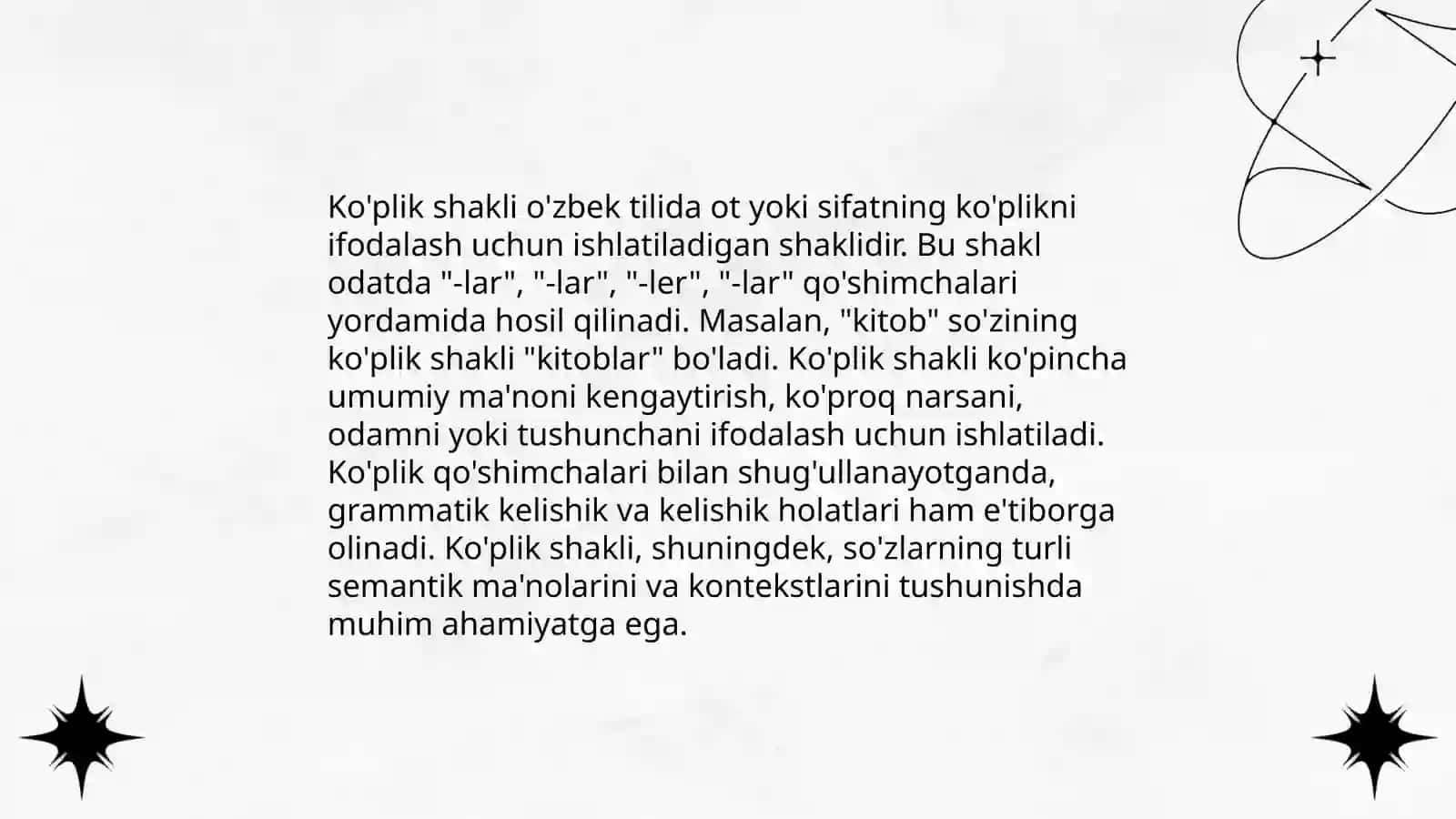 Otlarning ko'plik shaklari 4