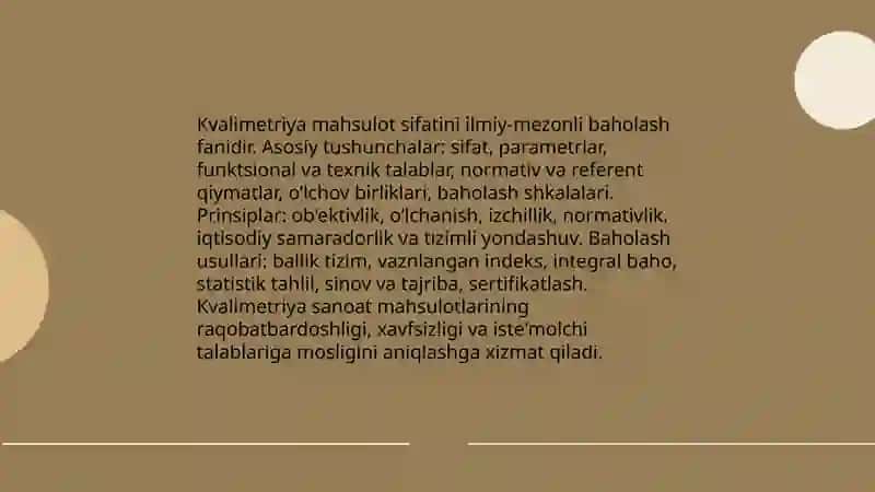 Sanoat mahsulotlarining kvalimetriyasi asoslari 4