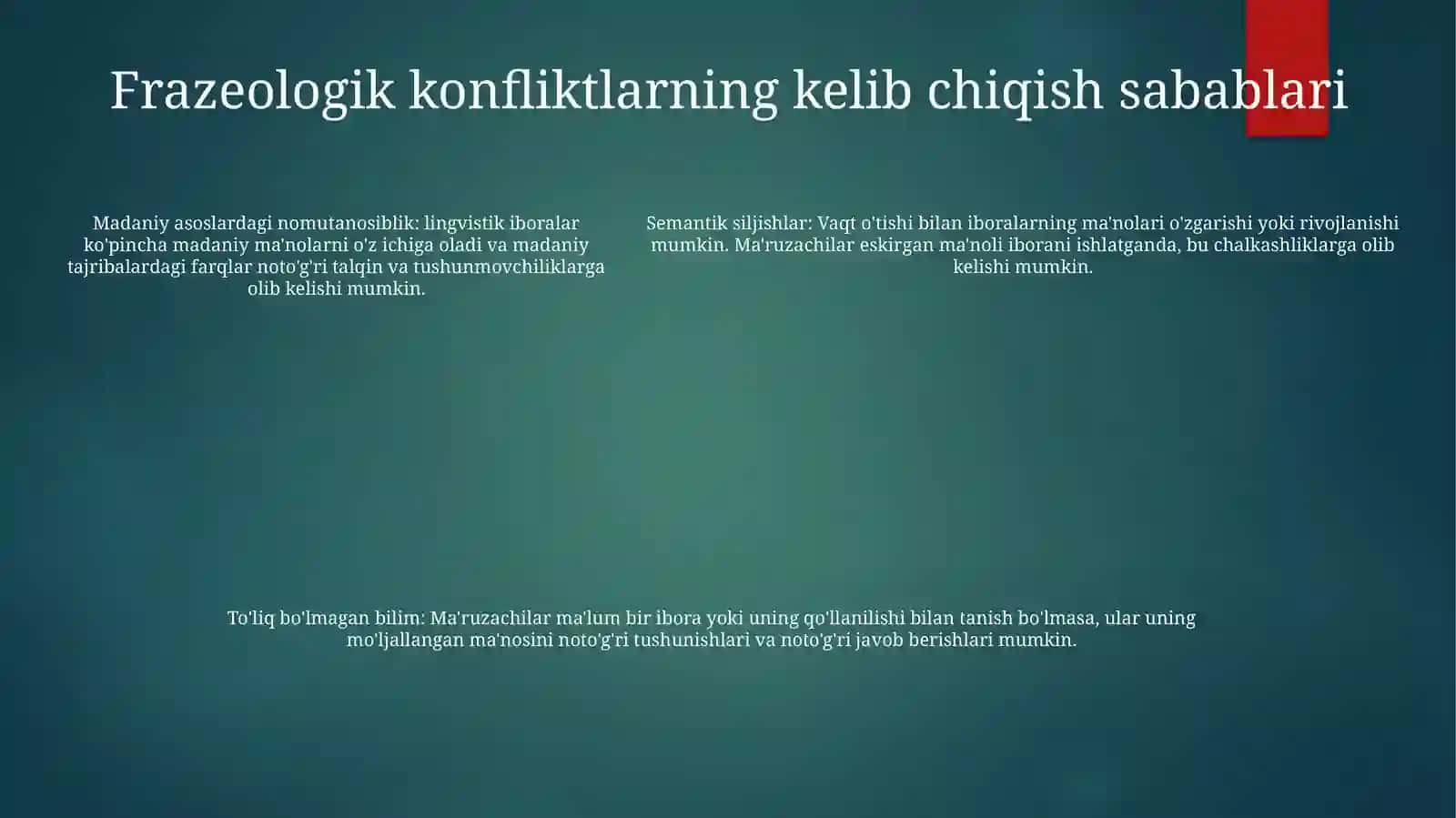 Frazeologik Chatishmalar 4