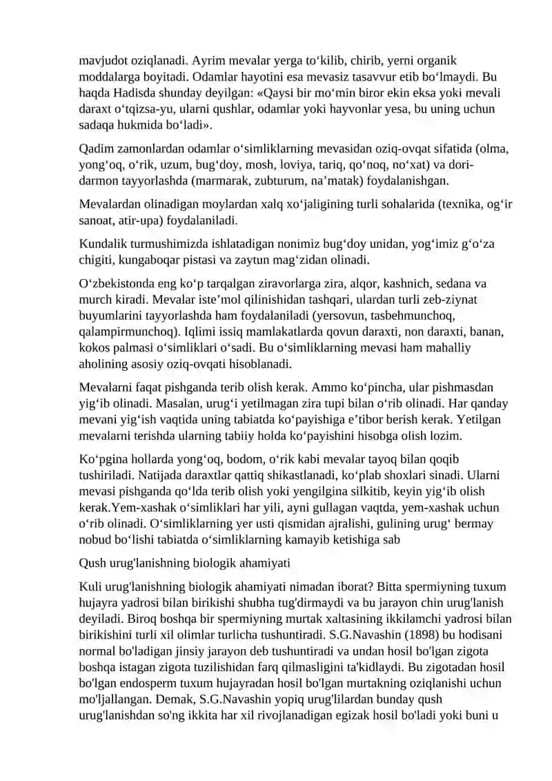 Urug' va mevaning tuzilishi 4