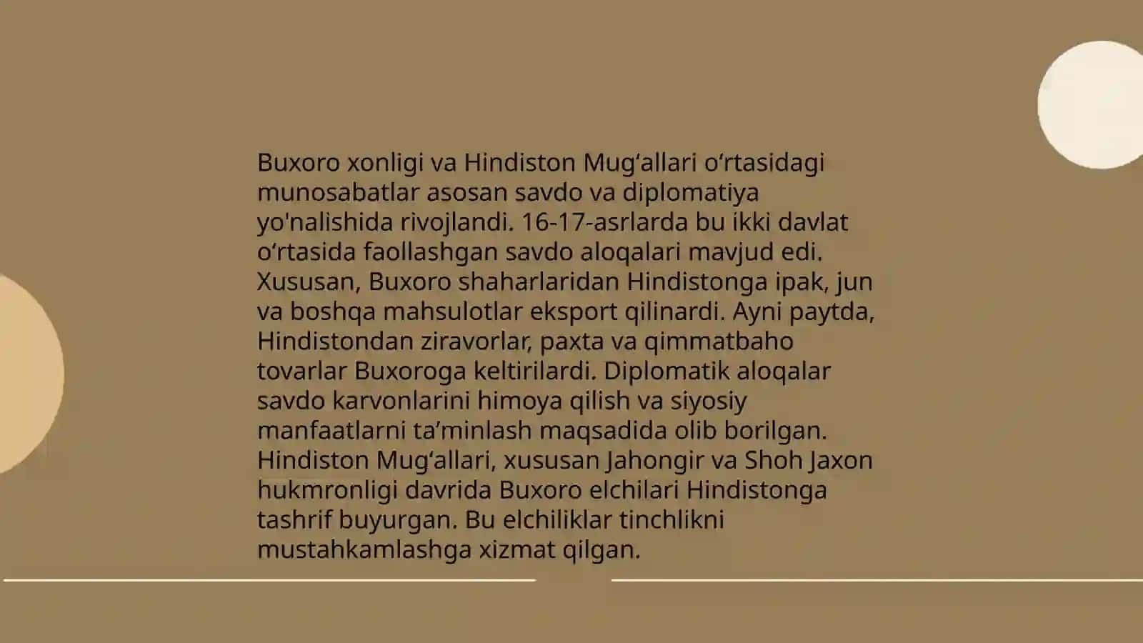 XVI-XIX asr Buxoro xonligi (amirligi) diplomatik aloqalari 4