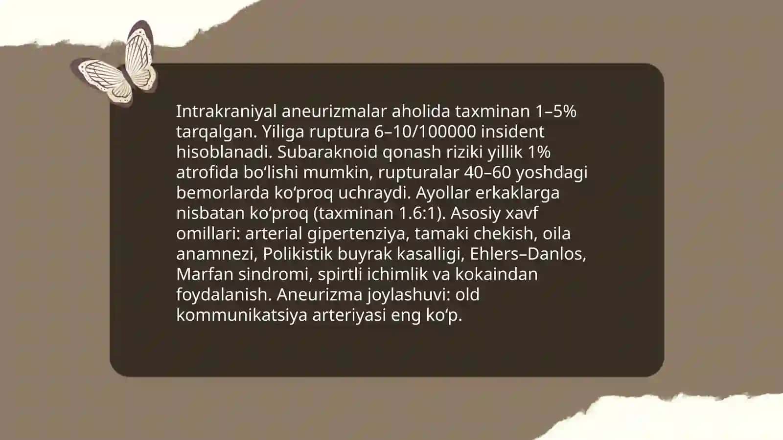Bosh miya qon tomirlari anevrizmasi 4