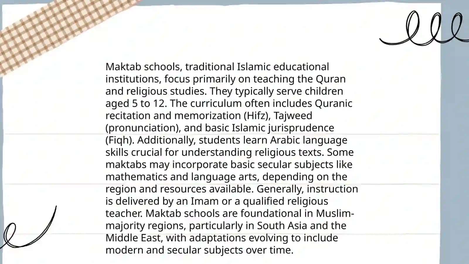 History of Maktab Education 4