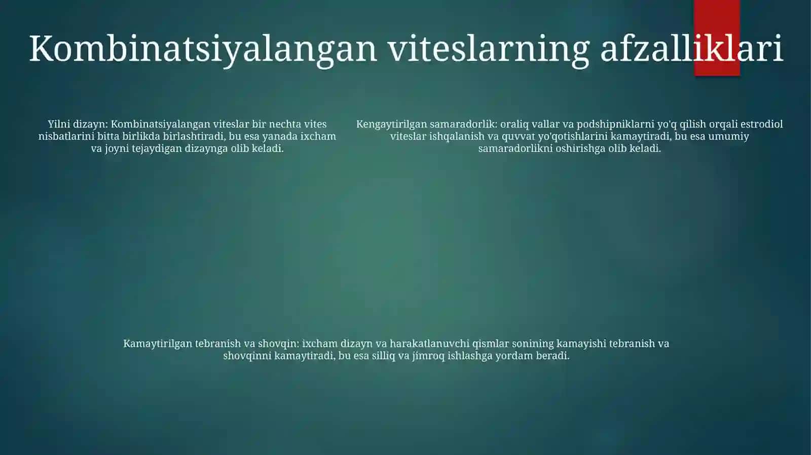 Kombinatsiyalashgan Uzatmalar 4