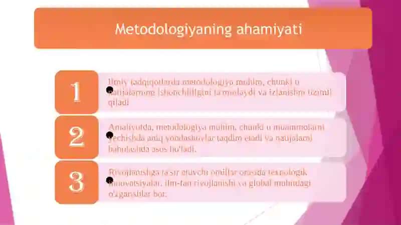 Metodologiyaning ma'nolar va shakllari 4