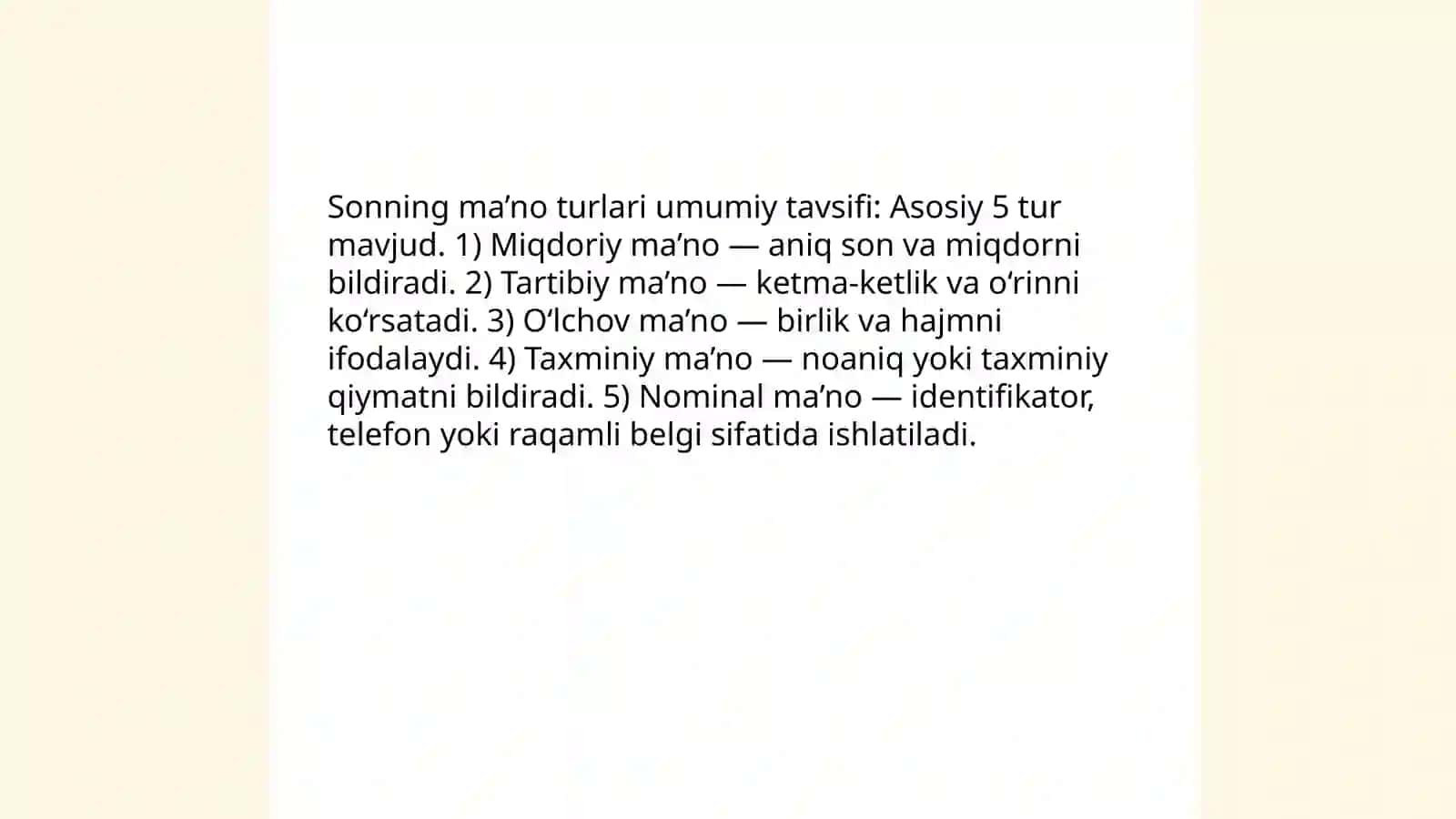 Son va uning ma’no turlari 4