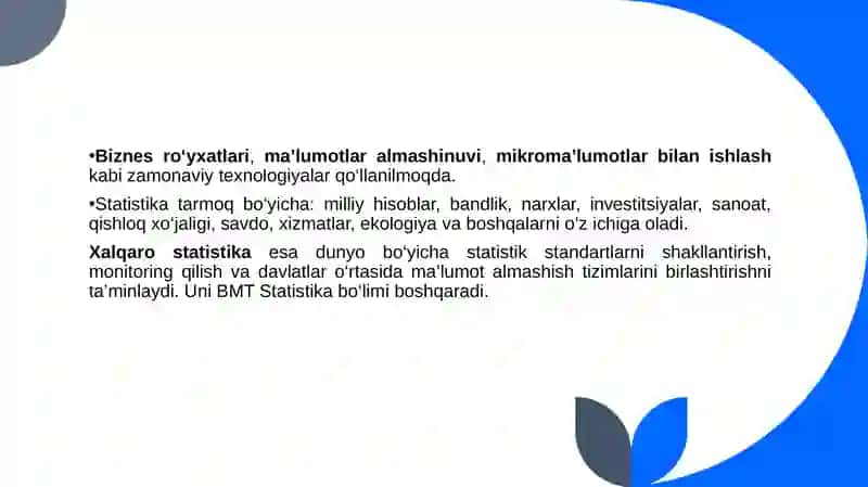Statistik kuzatish uslubiyati 4