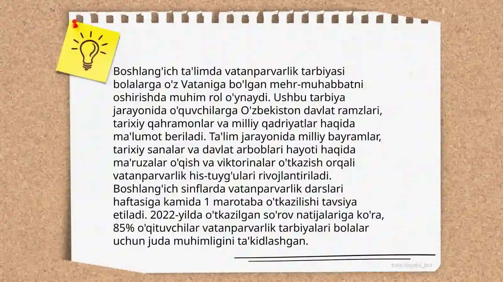 Boshlanģich ta'limda tarbiya turlari 4