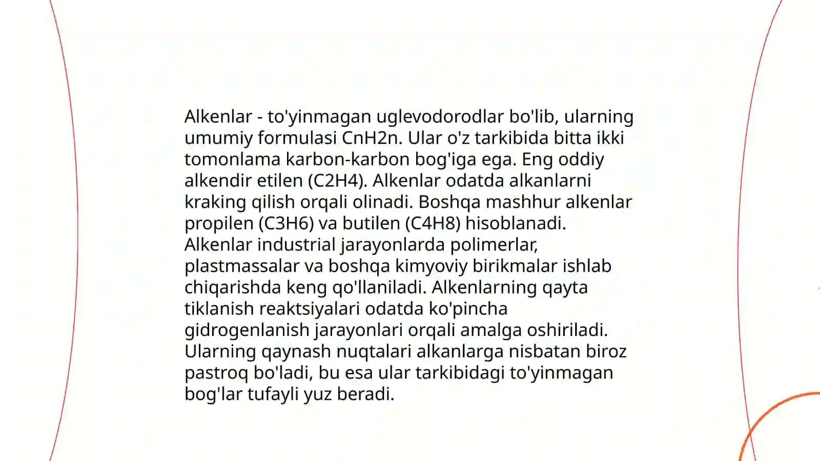 Uglevodorodli birikmalar sinflari 4