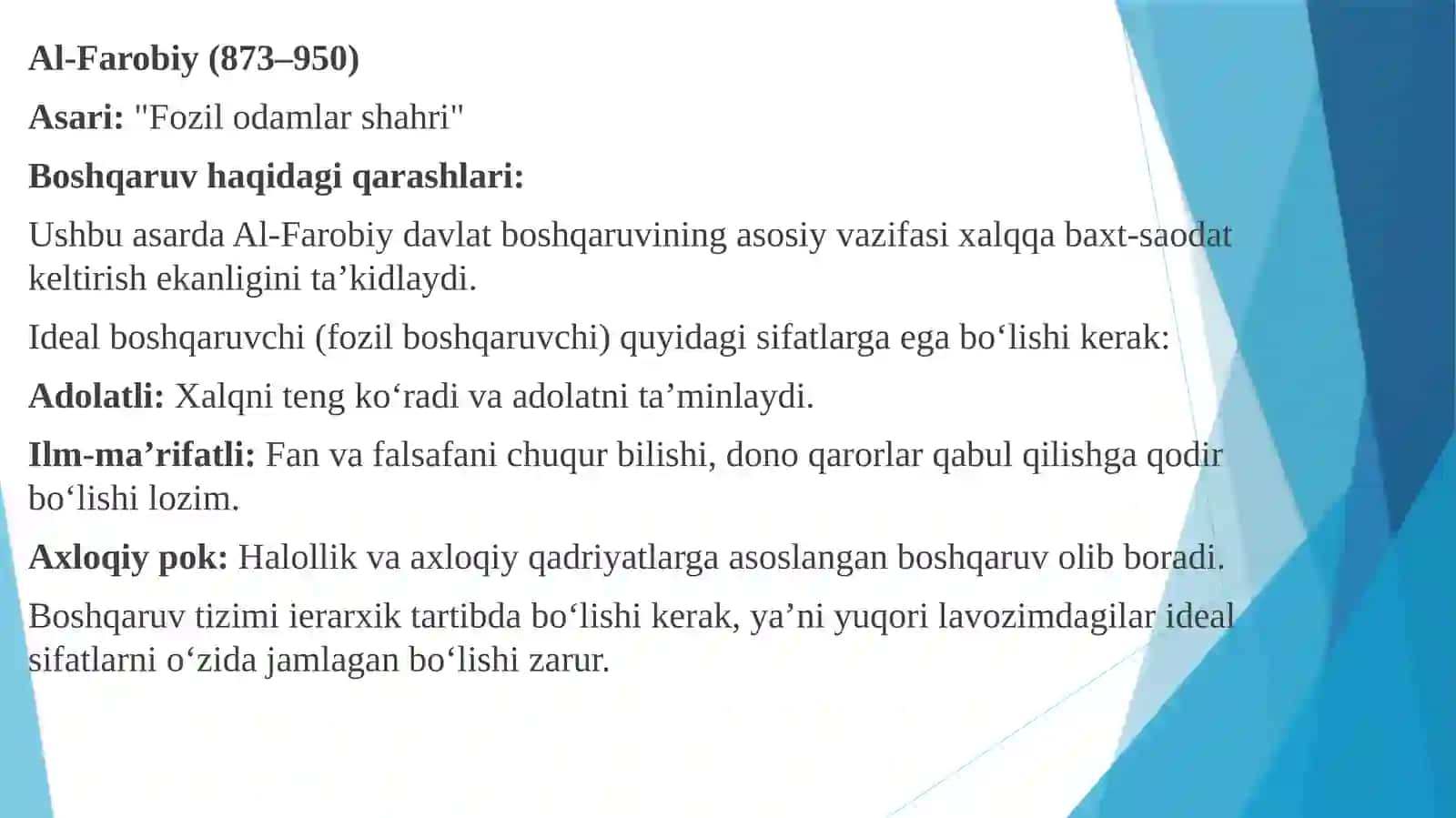 O`rta Osiyo mutafakkirlari 4