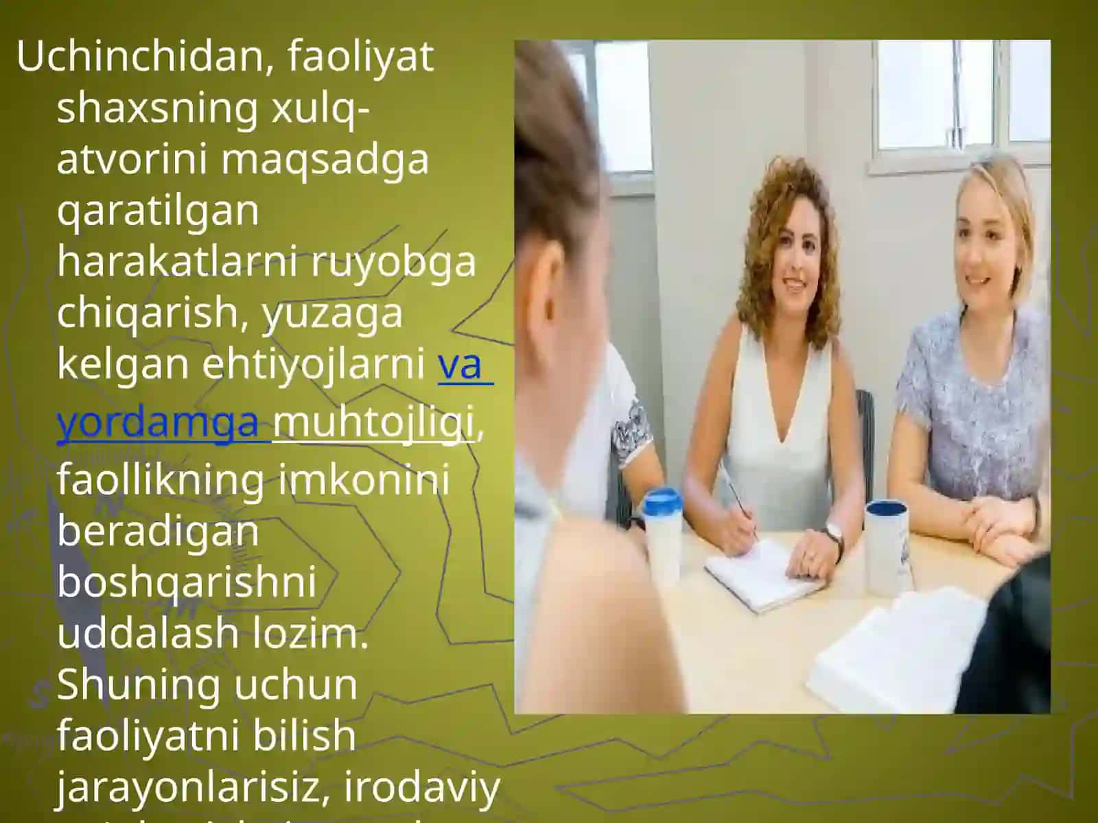 Faoliyatning o‘zlashtirilishi va malakalarni egallash 4