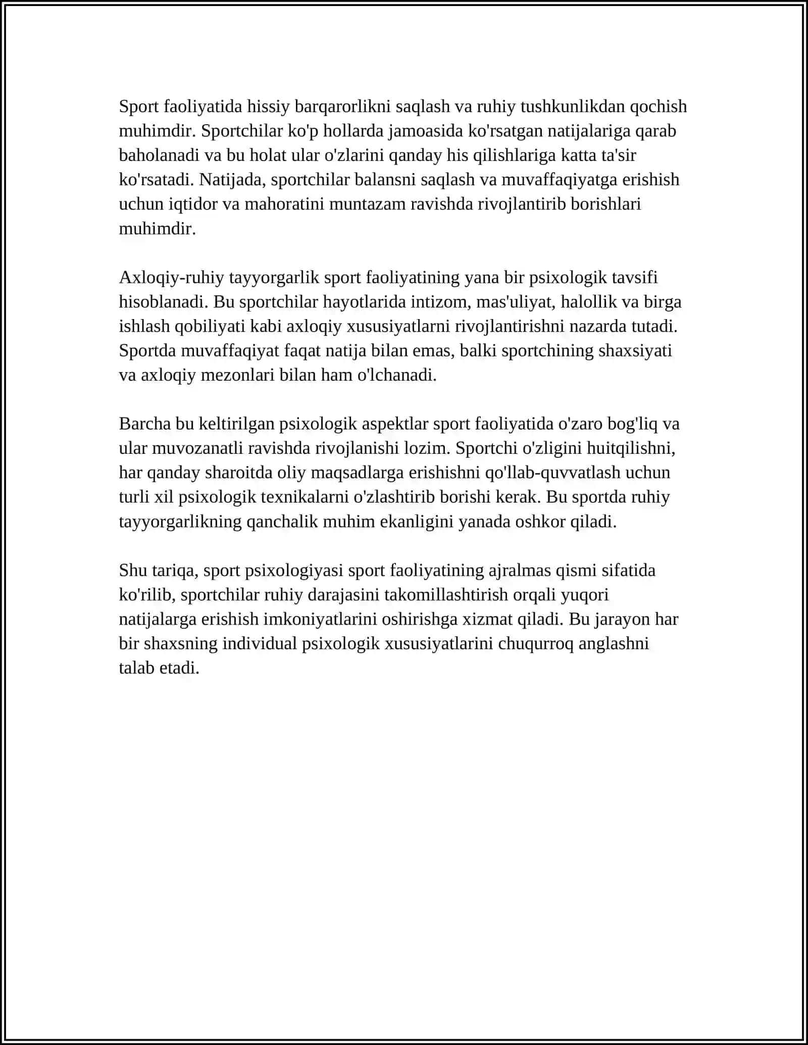 SPORT FAOLIYATINING PSIXOLOGIK TAVSIFI 4