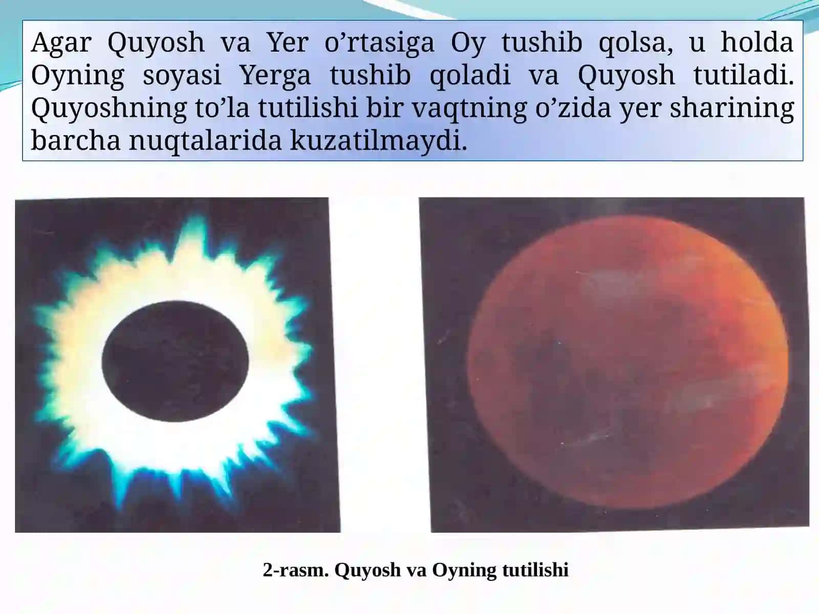 Oy va quyoshning tutilishi 4