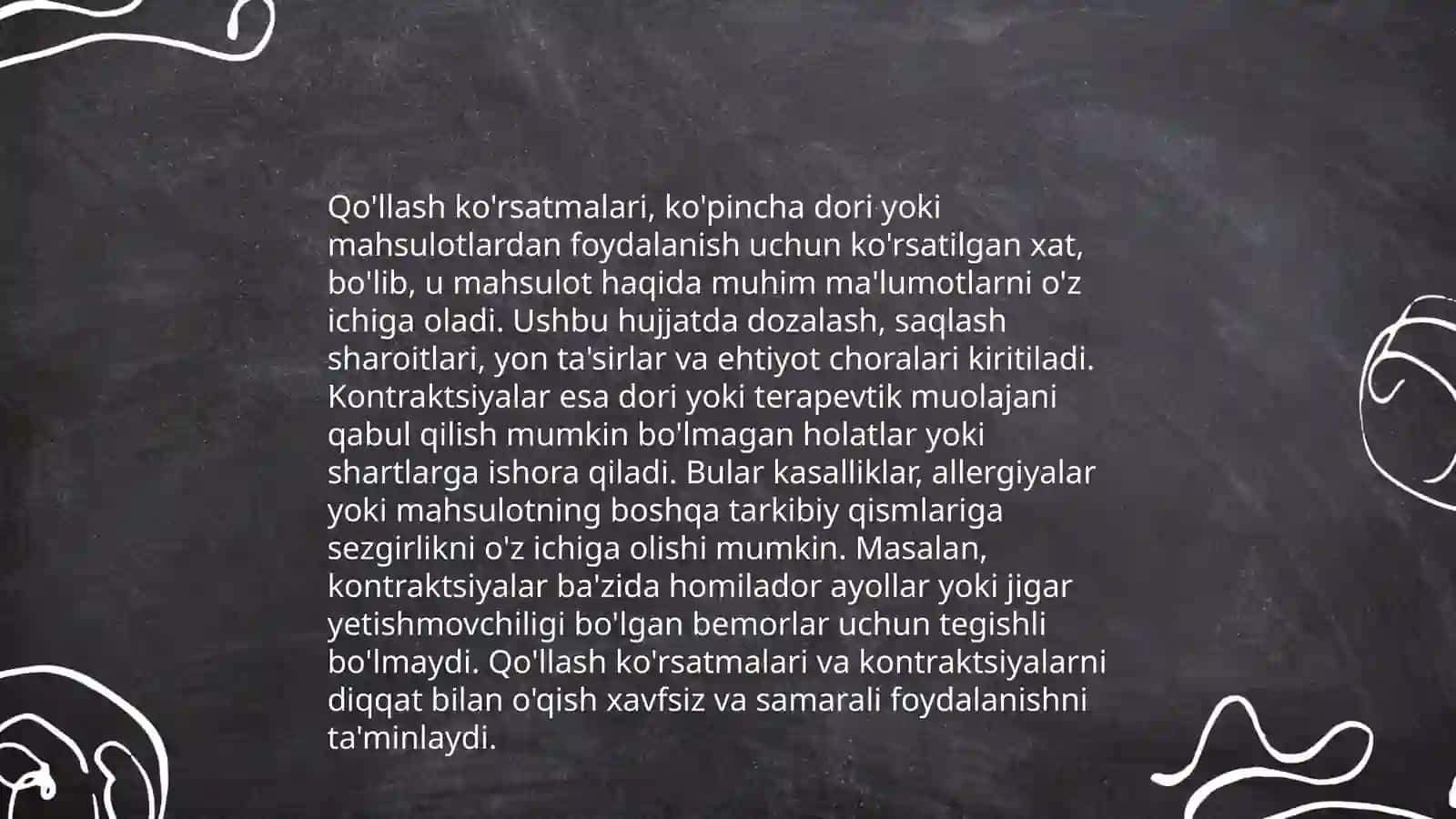 Birlamchi antikovogulyotlar tibiiyotda qo'lanilishi 4