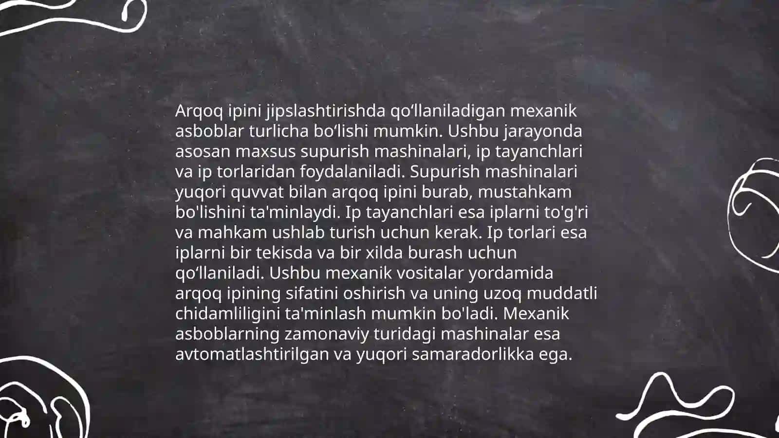 Arqoq ipini jipslashtirish 4