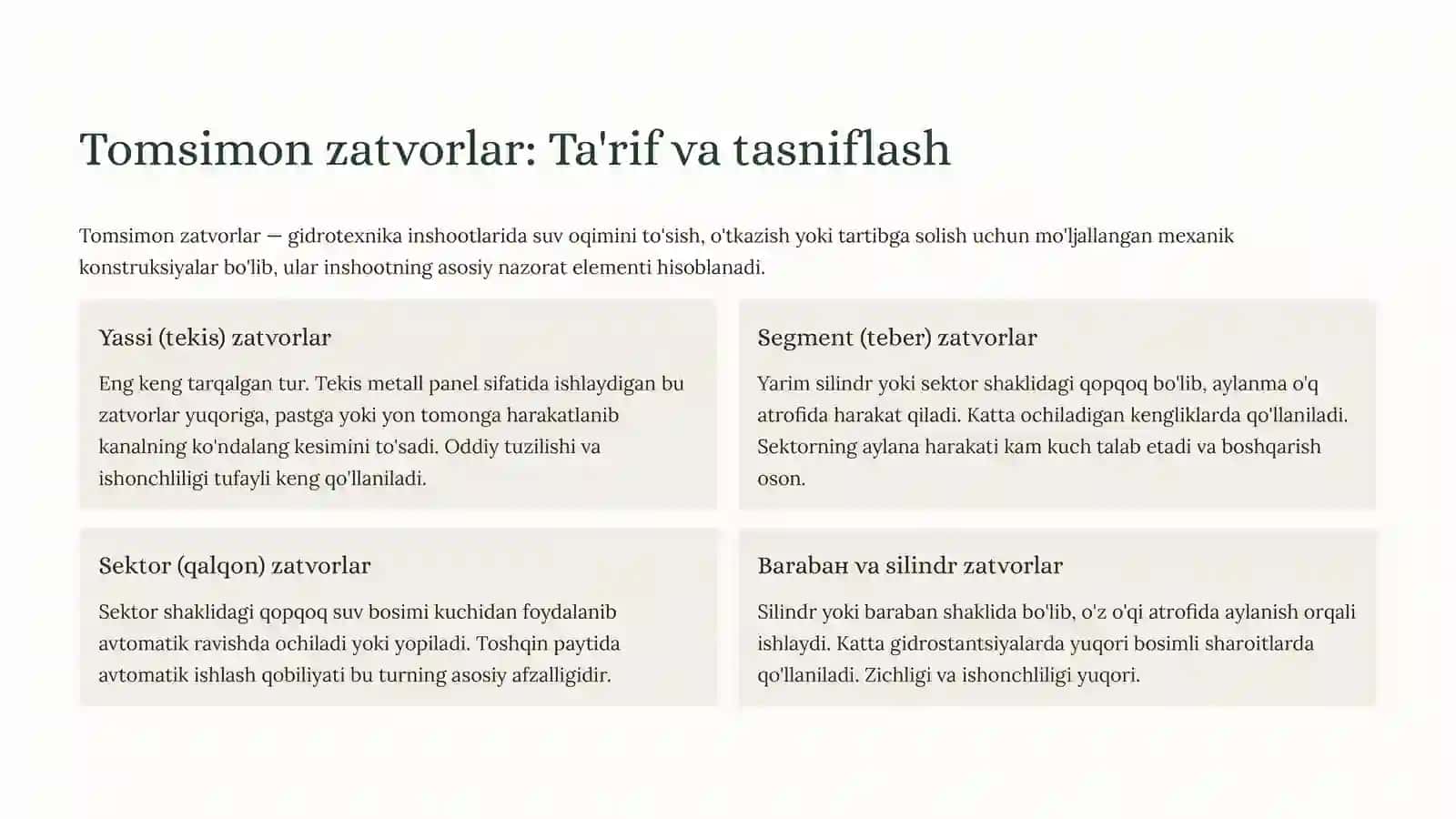 Gidrotexnika Muhandisligi Mexanik Jihozlar 4