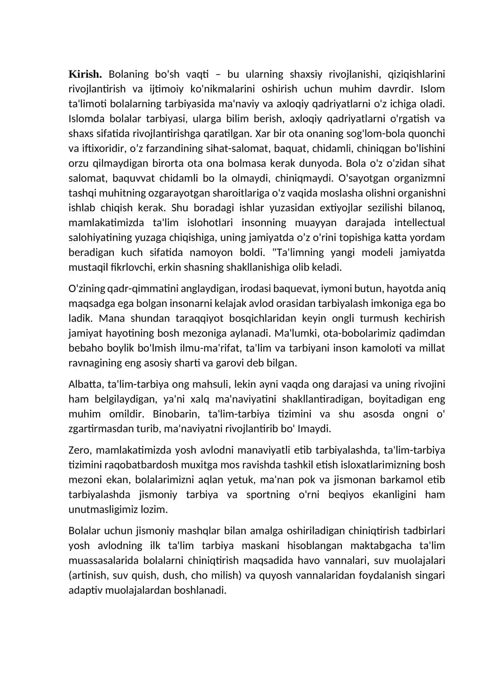 MAVZU: IJTIMOIY VA GUMANITAR FANLARNI MASOFADAN O‘QITISH KAFEDRASI TA‘LIM YO‘NALISHI: BOSHLANG‘ICH TA‘LIM 4