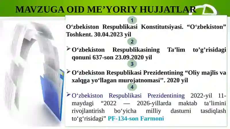 MAKTAB QADRIYATINI SHAKLLANTIRISH 4