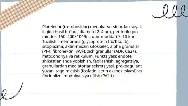 Gemostaz.fibrinoliz.qon quyish asoslari 4