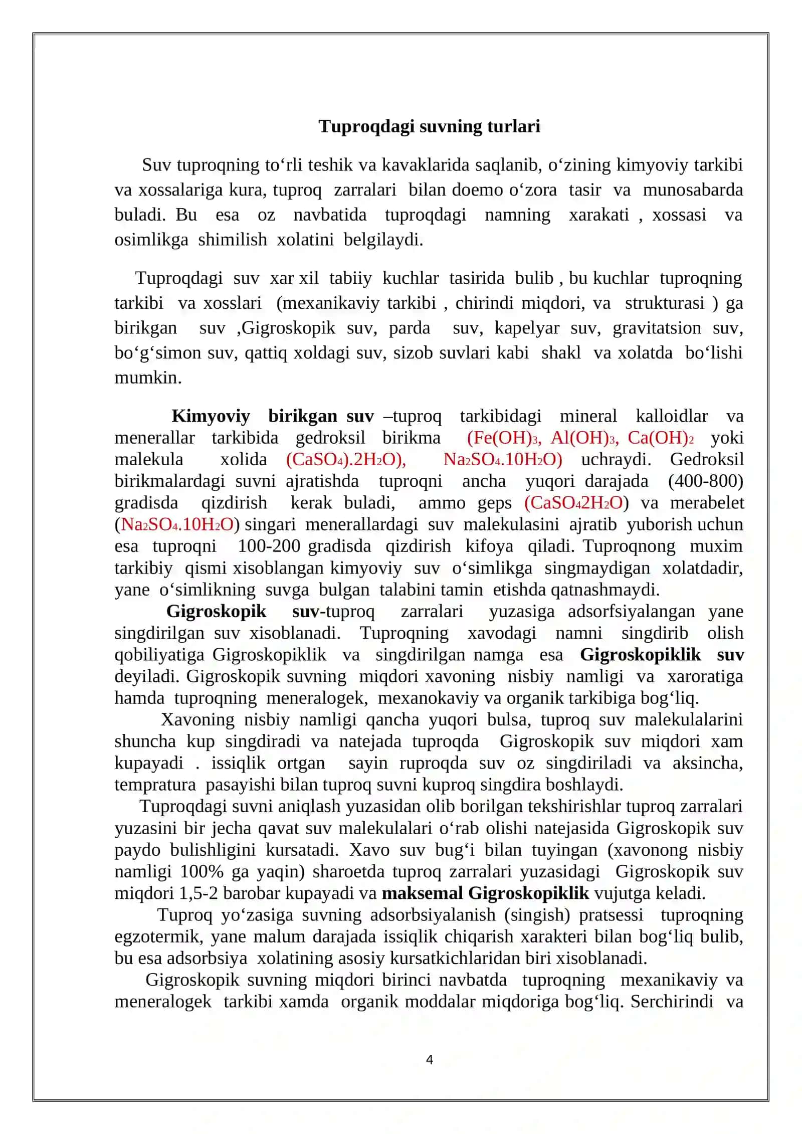 KURS ISHI "TUPROQ TARKIBIDAGI SUV" 4