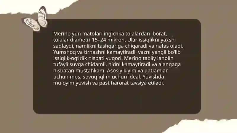 Issiqlik saqlovchi mato turlari 4